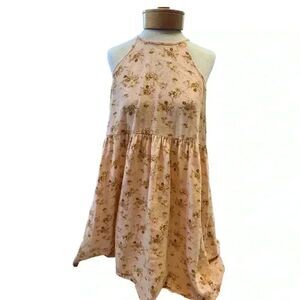 Sundress by Abound bought at Nordstroms. Linen Rayon blend. Very flattering!